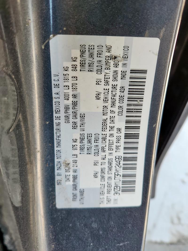 2015 MAZDA 3 SPORT 3MZBM1U73FM124499