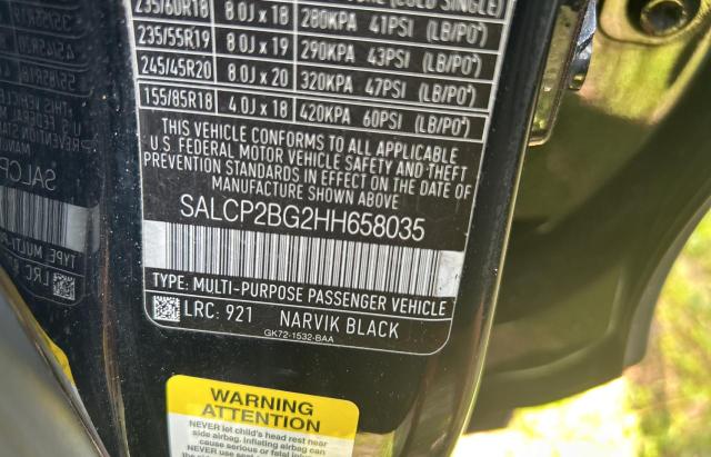 2017 LAND ROVER DISCOVERY - SALCP2BG2HH658035