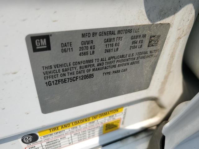 2012 CHEVROLET MALIBU 3LT - 1G1ZF5E75CF120685