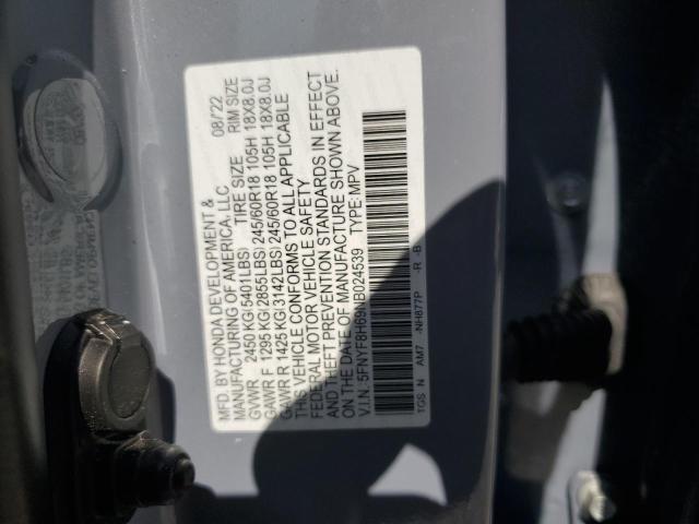 2022 HONDA PASSPORT TRAIL SPORT 5FNYF8H69NB024539