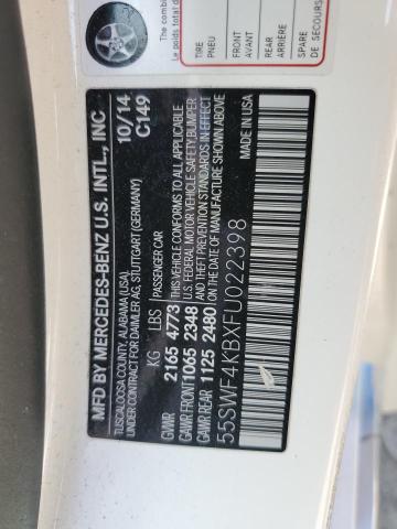 2015 MERCEDES-BENZ C 300 4MAT - 55SWF4KBXFU022398