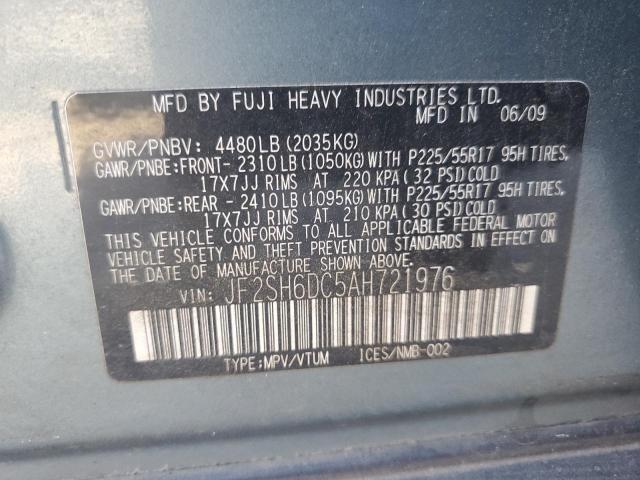 2010 SUBARU FORESTER 2 - JF2SH6DC5AH721976