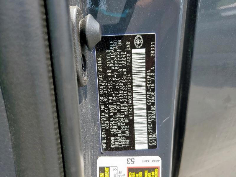 2024 TOYOTA CAMRY TRD 4T1KZ1AK6RU104224