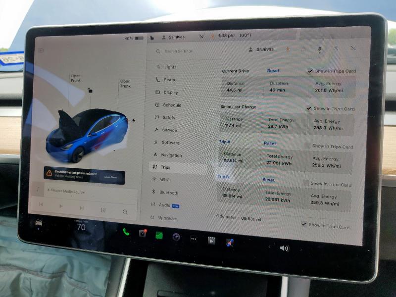 2020 TESLA MODEL 3 5YJ3E1EB3LF664653