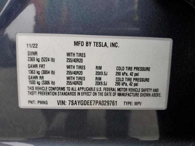 2023 TESLA MODEL Y 7SAYGDEE7PA029761
