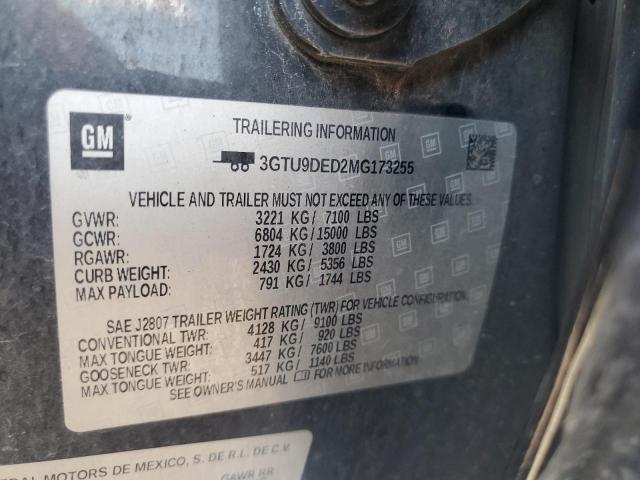 2021 GMC SIERRA K15 3GTU9DED2MG173255
