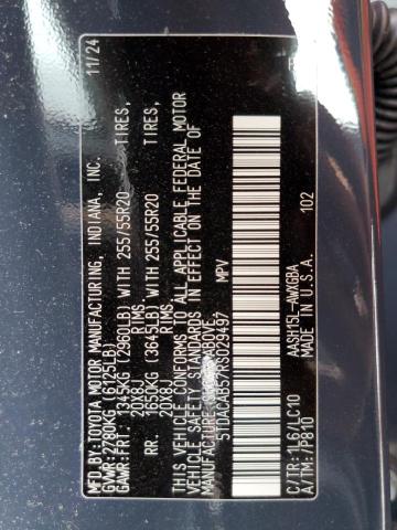 2024 TOYOTA GRAND HIGHLANDER XLE #3296358126