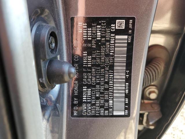 2018 HONDA CIVIC EX JHMFC1F32JX022677