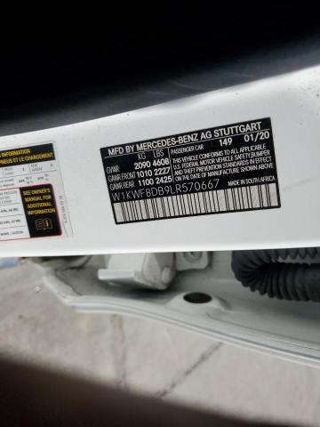 2020 MERCEDES-BENZ C 300 W1KWF8DB9LR570667