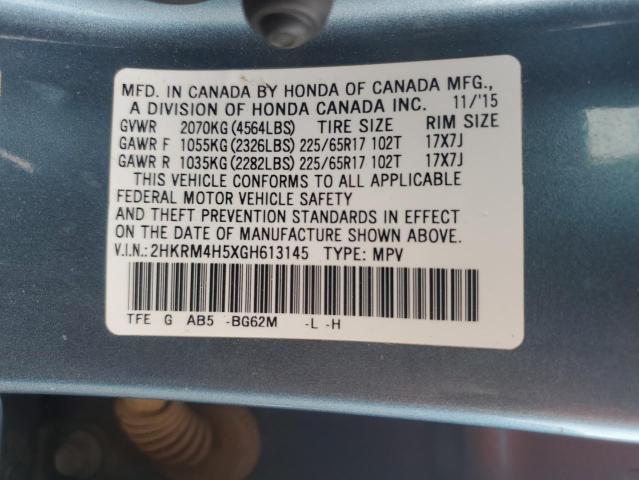 2016 HONDA CR-V EX - 2HKRM4H5XGH613145