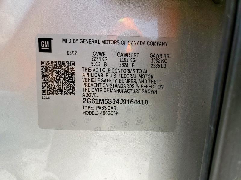 2018 CADILLAC XTS LUXURY - 2G61M5S34J9164410