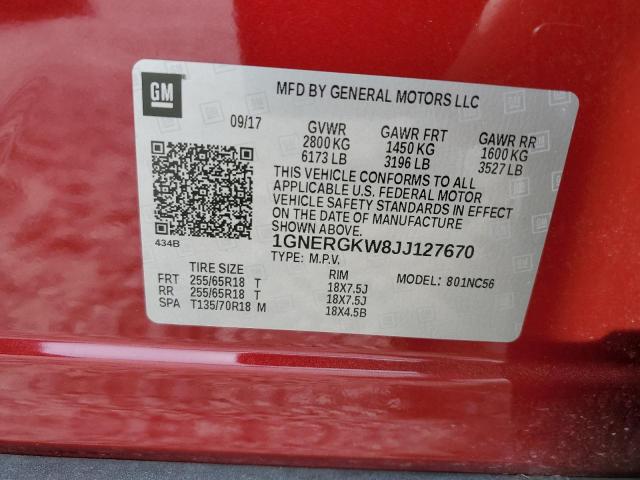 2018 CHEVROLET TRAVERSE L 1GNERGKW8JJ127670