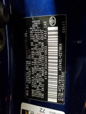 2010 TOYOTA CAMRY BASE - 4T1BF3EK2AU510620