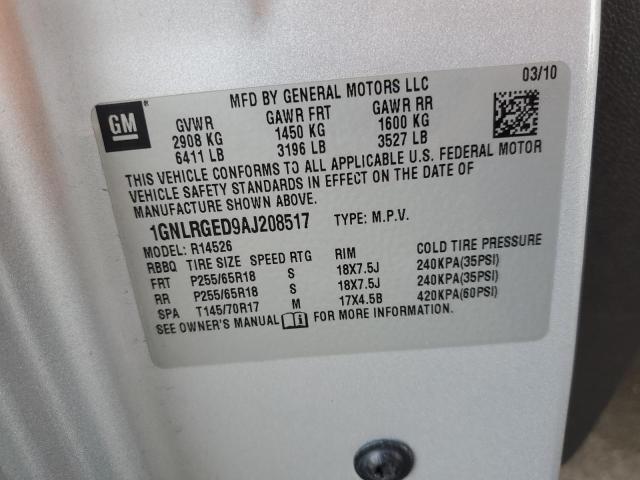 2010 CHEV TRAVERSE LT - 1GNLRGED9AJ208517
