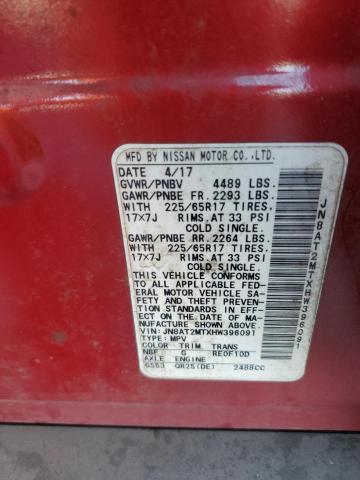 2017 NISSAN ROGUE S JN8AT2MTXHW396091