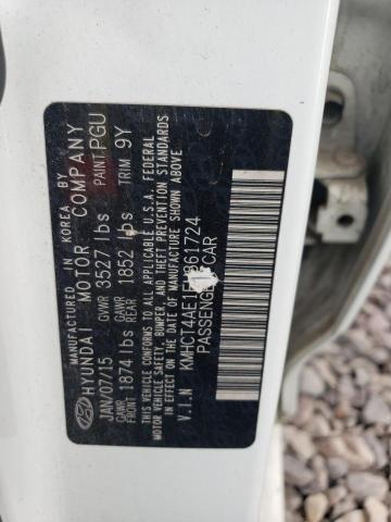 2015 HYUNDAI ACCENT GLS KMHCT4AE1FU861724