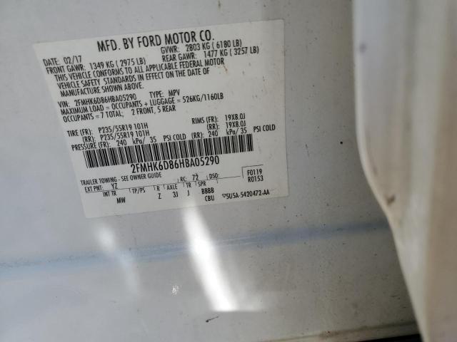 2017 FORD FLEX LIMIT 2FMHK6D86HBA05290