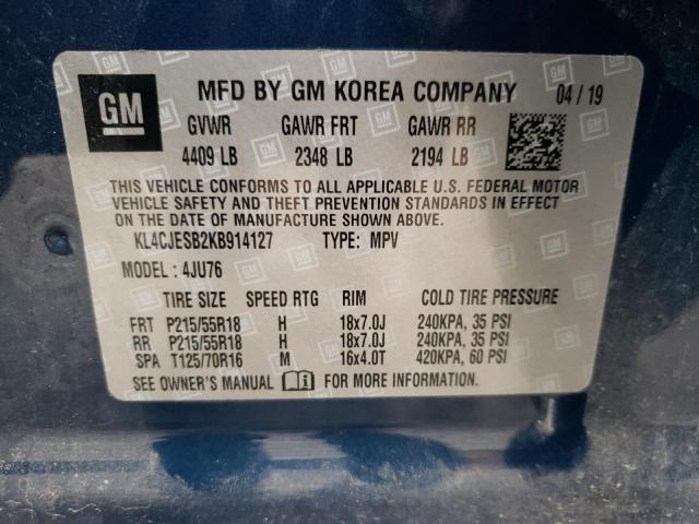 2019 BUICK ENCORE PREFERRED KL4CJESB2KB914127
