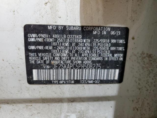 2023 SUBARU FORESTER L JF2SKAPC5PH508275
