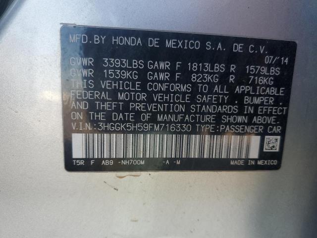 2015 HONDA FIT LX 3HGGK5H59FM716330