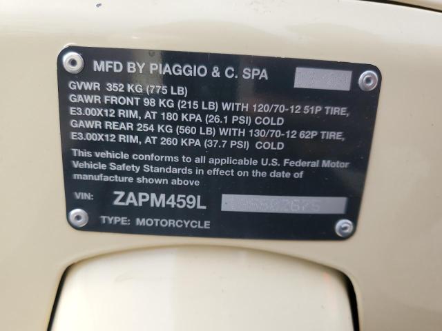 2009 VESPA GTS 250 ZAPM459L195502675