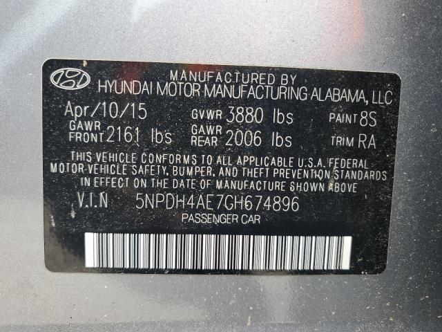 2016 HYUNDAI ELANTRA SE - 5NPDH4AE7GH674896