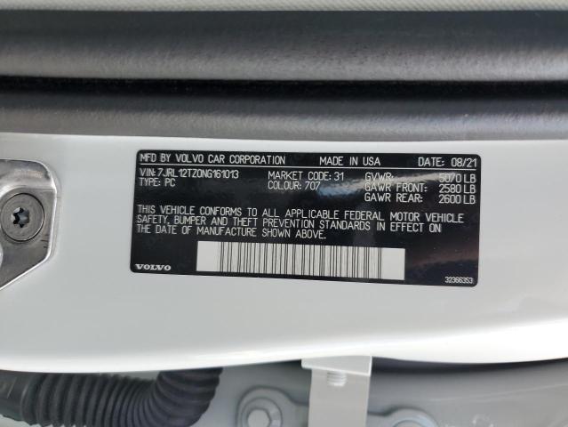 2022 VOLVO S60 B5 MOM 7JRL12TZ0NG161013