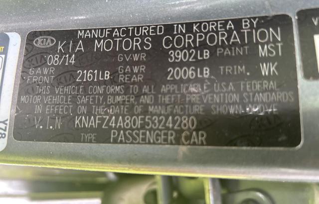 2015 KIA FORTE EX - KNAFZ4A80F5324280