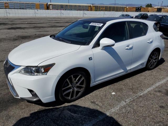 LEXUS CT 200 2016 white  hybrid engine JTHKD5BH6G2270022 photo #1