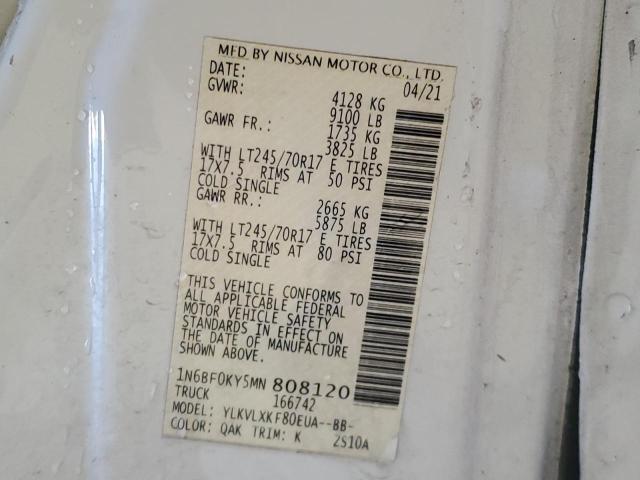 2021 NISSAN NV 2500 S #3296244449