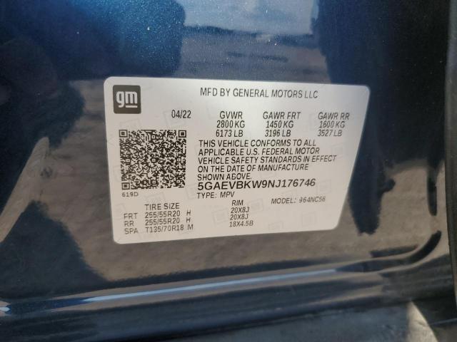 2022 BUICK ENCLAVE PR 5GAEVBKW9NJ176746
