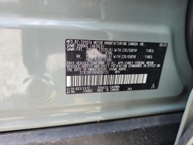 2023 TOYOTA RAV4 XLE P 2T3C1RFV9PW259125