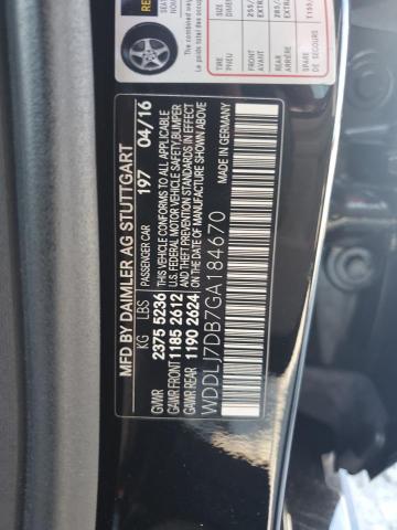 2016 MERCEDES-BENZ CLS 550 WDDLJ7DB7GA184670