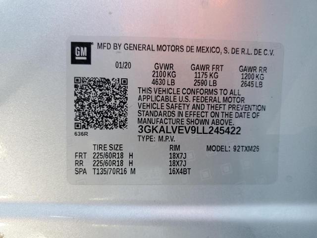 2020 GMC TERRAIN SL 3GKALVEV9LL245422