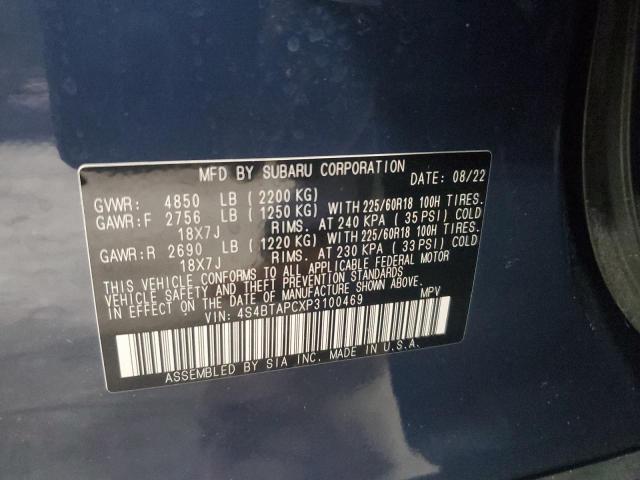 2023 SUBARU OUTBACK TO 4S4BTAPCXP3100469