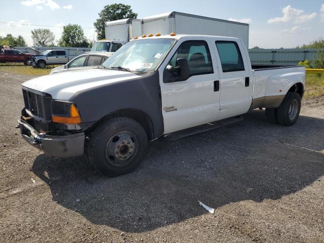 FORD F350 SUPER DUTY 2005 white crew pic diesel 1FTWW32P05EB53704 photo #1