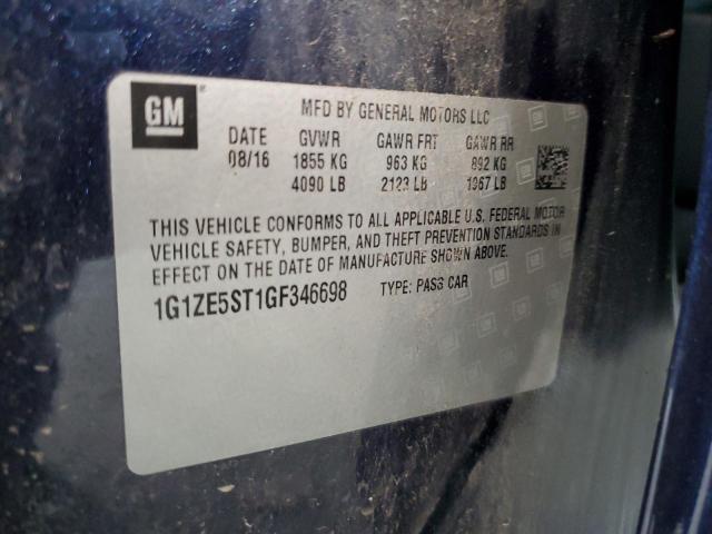 2016 CHEVROLET MALIBU LT 1G1ZE5ST1GF346698