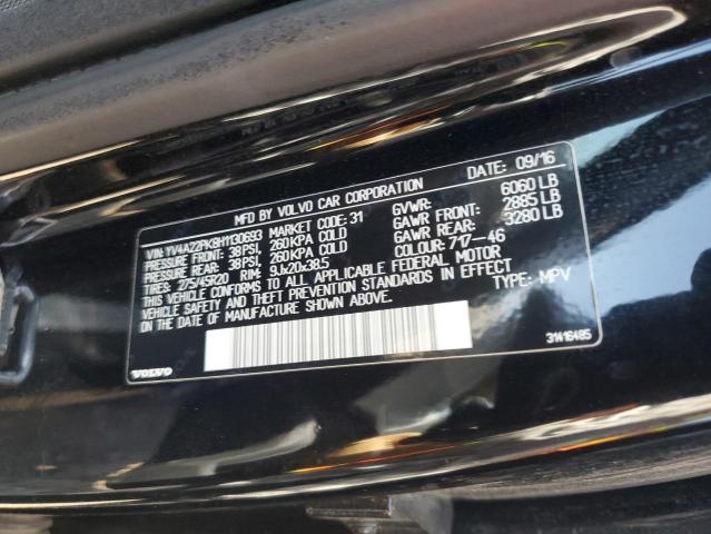 2017 VOLVO XC90 T6 YV4A22PK8H1130693