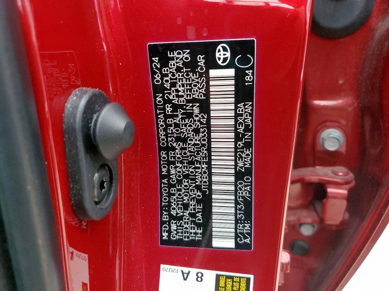 2024 TOYOTA COROLLA LE - JTDBCMFE5RJ033142