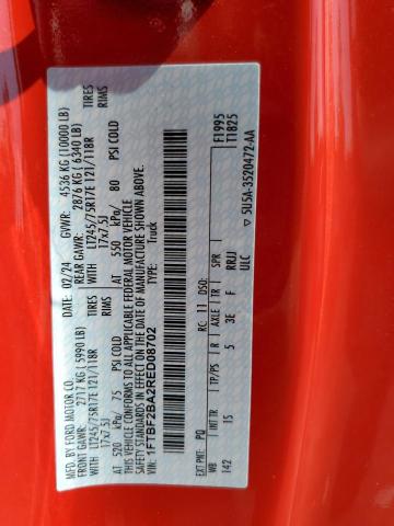 2024 FORD F250 SUPER 1FTBF2BA2RED08702
