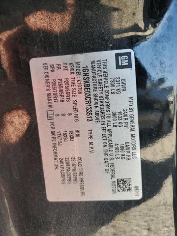 2012 CHEVROLET TAHOE K150 - 1GNSKBE03CR133513
