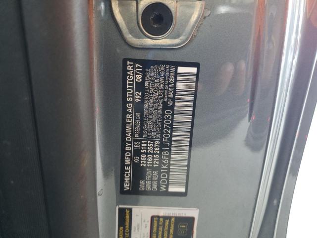 2018 MERCEDES-BENZ E 400 WDD1K6FB1JF027030