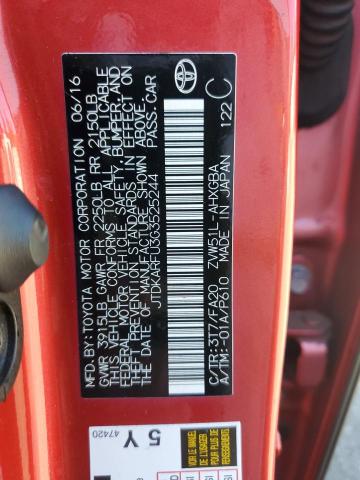 2016 TOYOTA PRIUS JTDKARFU3G3525244