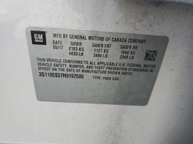 2017 CHEVROLET IMPALA LT - 2G1105S37H9197509