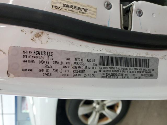 2017 JEEP COMPASS LA 1C4NJDEB5HD137198