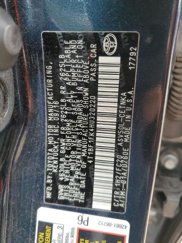 2017 TOYOTA CAMRY LE 4T1BF1FK4HU320220