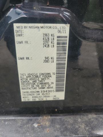 2021 NISSAN ALTIMA SV 1N4BL4DV2MN394905