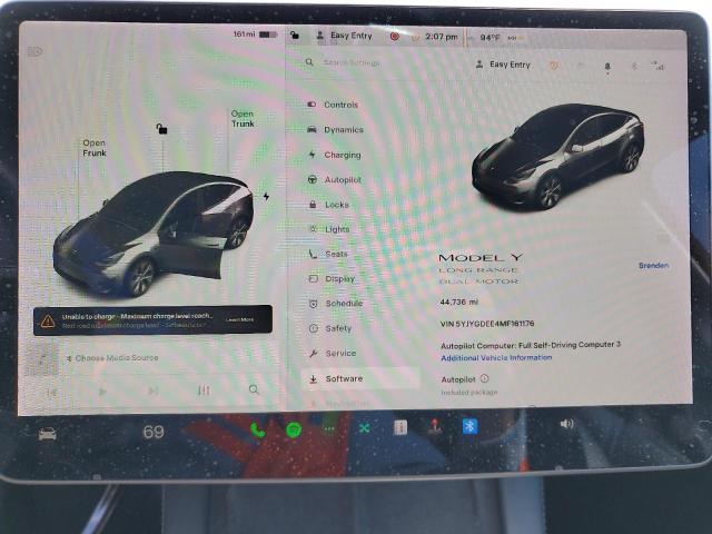 2021 TESLA MODEL Y 5YJYGDEE4MF161176