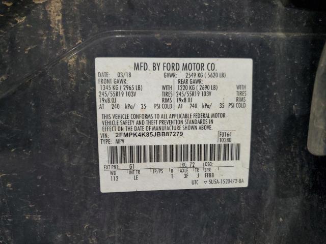 2018 FORD EDGE TITAN 2FMPK4K85JBB87279