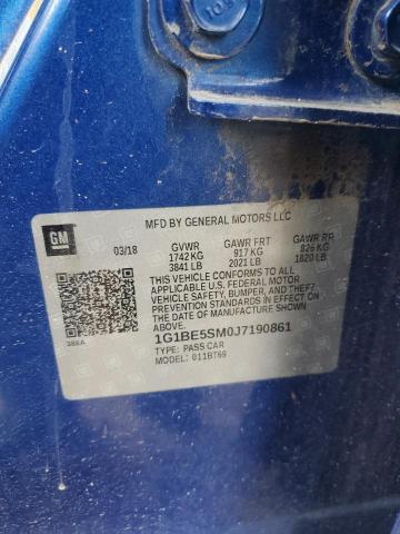 2018 CHEVROLET CRUZE LT 1G1BE5SM0J7190861